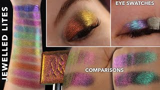 Multichrome Monday  Clionadh Cometics Jewelled Lites Eye Swatches and Comparisons [upl. by Rasec463]