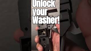 SECRET TO UNLOCK YOUR GE WASHER [upl. by Kcirde]