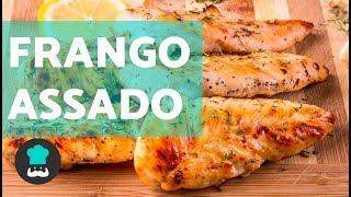 Peito de frango assado  ao alho e SABOROSO [upl. by Nonah846]