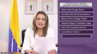 Lista candidatos para proveer cinco cargos de magistrados en la cortesupremadejusticiaco [upl. by Jobyna]