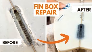 Surfboard Repair  Fin Box From Hell [upl. by Danna]