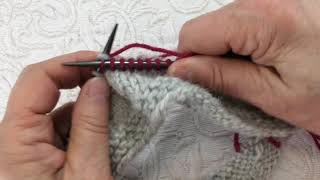 Twined Knitting The Knit Stitch [upl. by Kenric]