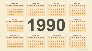 Kalender 1990 [upl. by Ailegnave]