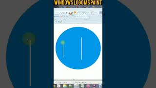 Ms paint Windows logo drawing [upl. by Siraval]