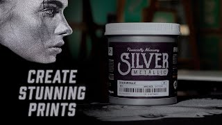 How to create shimmering prints with FNINK™ Metallic Silver [upl. by Daitzman]