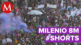 Así se ve la marcha feminista desde las alturas Shorts [upl. by Lewej]