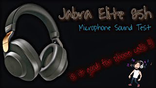 Jabra Elite 85h Wireless Headset  Microphone Sound Test Hindi [upl. by Radnaskela]