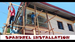 How to install spandrel and what materials to be use  ACE TV PH [upl. by Asum]