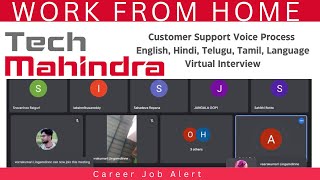 Tech Mahindra HR Briefing on Customer Support Role  Telugu Voice Process  Work From Home [upl. by Nedap499]