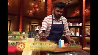 Master Chef india season6 2019 Abinas Nayak enters in masterchef kitchen  entry dish BesharChicken [upl. by Melisse]