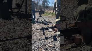 M1941 Johnson Light Machine Gun at the range gun machinegun shooting ww2 military marines [upl. by Rehpotsirh]