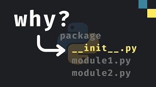 What does initpy do in Python [upl. by Hnad]