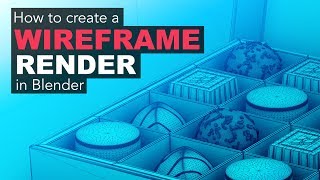 How to Render a Wireframe for Your Portfolio in Blender [upl. by Nepil86]