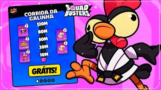 CORRE QUE é DE GRAÇA e COMEÇOU AGORA A CORRIDA DAS GALINHAS no SQUAD BUSTERS SKIN GRÁTIS [upl. by Nnylsaj]