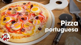 Pizza portuguesa  Receitas Zaffari [upl. by Llenwad]