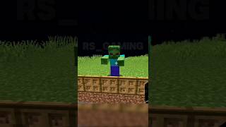 Minecraft zombie troll 🗿minecraft shorts trend [upl. by Teirrah306]