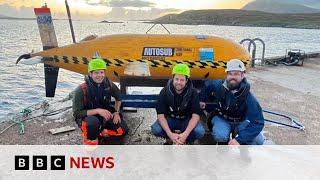 UK submarine ‘Boaty McBoatface’ returns to shore after deep ocean expedition  BBC News [upl. by Renwick520]