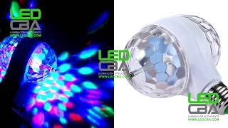 Lampara Led Giratoria Rgb Fiesta Boliche Dj 6w Party Doble [upl. by Ardnuahsal845]