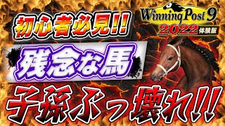 ウイニングポスト9 2022 攻略 初心者にきおつけてほしいポイント残念な馬にきおつけて！ [upl. by Mukund]