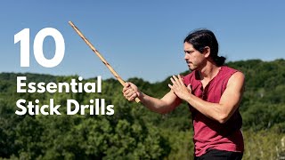 10 Essential Escrima Stick Fighting Drills You Need to Know  Single and Double Stick [upl. by Honora977]