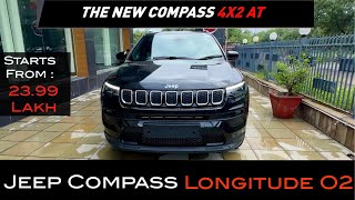 Compass 4X2 Diesel Automatic  Jeep Compass Longitude O2  Price Starts From 2399 Lakh 💰 [upl. by Esele]