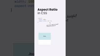 Aspectratio property in CSS ✨ [upl. by Airtina953]