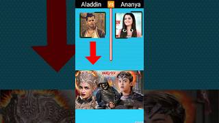 Aladdin 🆚 ananya short balveer new balveerfact aladdin ananya short Aladdin vs comparison [upl. by Benia]