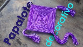 Como hacer un papalote de hilo quotDecorativoquot  Ojo de Dios [upl. by Zetrauq]