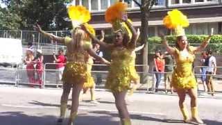 Notting Hill Carnival Parade 2013 Samba Dancers London UK Part I [upl. by Reeve253]