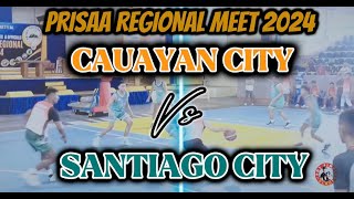 PRISAA REGIONAL MEET 2024 region 2  SANTIAGO CITY VS CAUAYAN CITY [upl. by Ahsinar530]