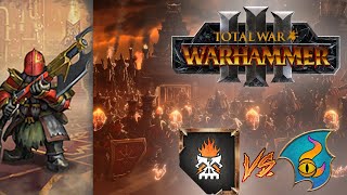 The Infernal Guard MARCH  Chaos Dwarfs vs Tzeentch  Total War Warhammer 3 [upl. by Eilime]