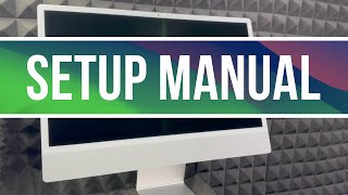 iMac M3 Setup Manual Guide for Beginners  First Time Users [upl. by Gannon75]