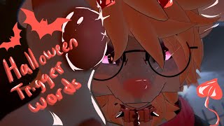 ASMR  Halloween Trigger Words  And Whisper Rambles  VRC furry [upl. by Aciretnahs171]