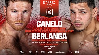 Canelo Alvarez Vs Edgar Berlanga Los Angeles Launch Press Conference [upl. by Glenda]