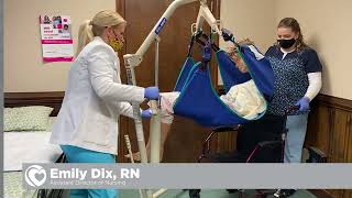 Caregiver Tips Hoyer Lift Transfer Bed to Chair [upl. by Pepe644]