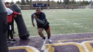 New Yorks Next Star Quinnen Williams INTENSE Workout [upl. by Ahola24]