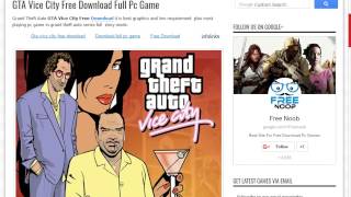 HOW TO DOWNLOAD GTA VICE CITY ON PC FREE HINDI [upl. by Nylirad130]