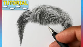 Haare zeichnen lernen für Anfänger Tutorial  Wie zeichnet man realistische Haare [upl. by Elehcir]