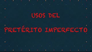 Usos Pretérito Imperfecto de Indicativo Español para principiantes [upl. by Abramson]