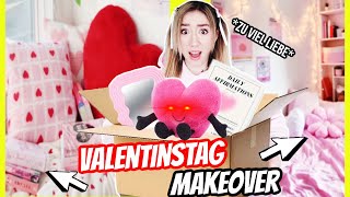 Valentinstag room Makeover wie Pinterest umgestalten 24H challenge shopping amp transformation [upl. by Cavanaugh]