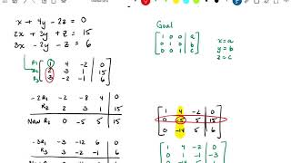 Gauss Jordan 3 Variables [upl. by Yerffej]