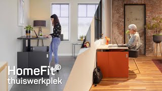 HomeFit  Een ergonomisch zitstabureau opgeborgen in een kastje Thuiswerken zoals op kantoor [upl. by Tanitansy]