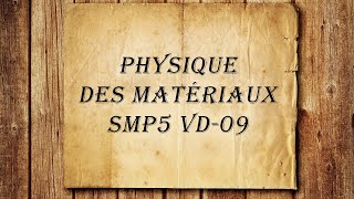 Physique des Matériaux SMPS5Chapitre  02  Réseaux direct et réciproque [upl. by Laurance533]