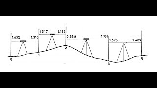 Exercice Topographie Nivellement par cheminement [upl. by Paynter]