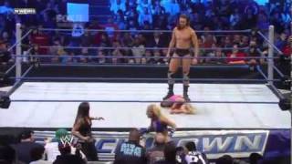 WWE Smackdown 1 7 11 Drew McIntyre Saves Kelly Kelly From Laycool [upl. by Caspar]