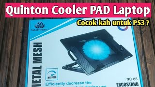 Unboxing Cooler PAD ergostand QuintonPerlukah PS3 pakai kipas laptop [upl. by Anirda154]