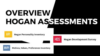 Hogan Assessment Overview 14  HPI HDS MVPI 2019 [upl. by Aidnyc]