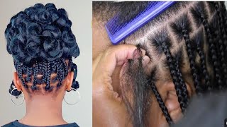 Do by yourself this knotless braids with curlyeasy method to follow [upl. by Welby807]