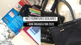 MES FOURNITURES SCOLAIRES  MON ORGANISATION  Back To School 2020 [upl. by Shulamith]