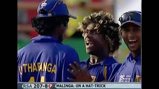 Lasith Malinga four wickets in four balls  South Africa 2007 WC [upl. by Aicilev]